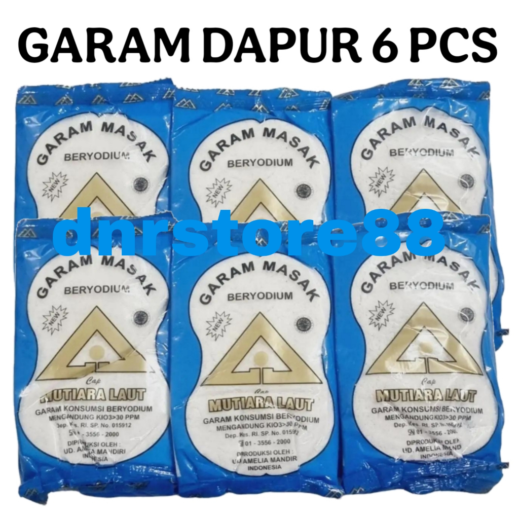 

HEMAT!!! 6 PCS GARAM DAPUR HALUS BERYODIUM