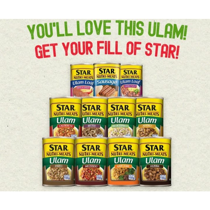 

Star Ulam Nutri Meats Makanan Kaleng Kornet Daging Lauk Matang Original Rasa Asli Filipina 150g