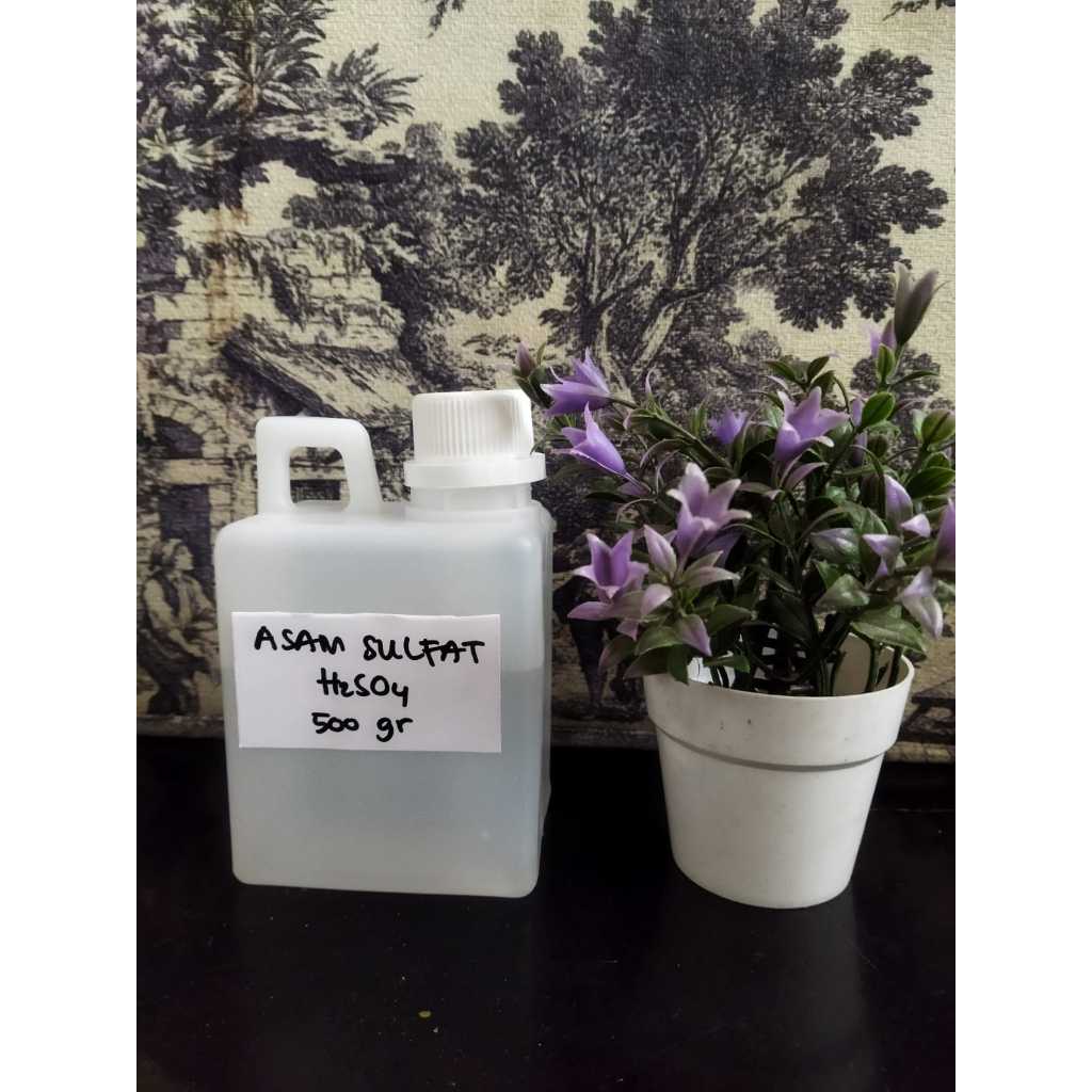 Asam sulfat teknis cair 500gr 98%