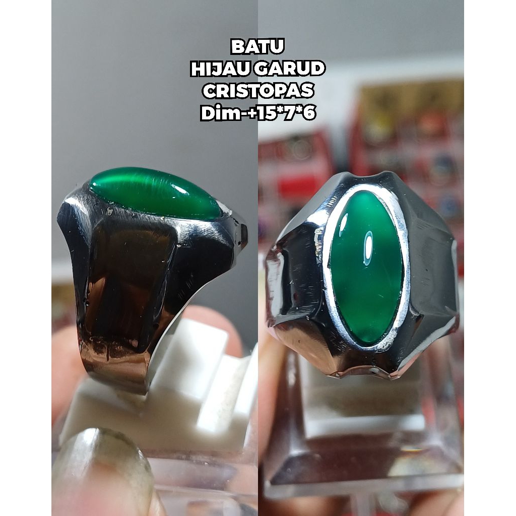 BATU PANDAN HIJAU GARUD HIJAU CRISTOPAS CRISTAL