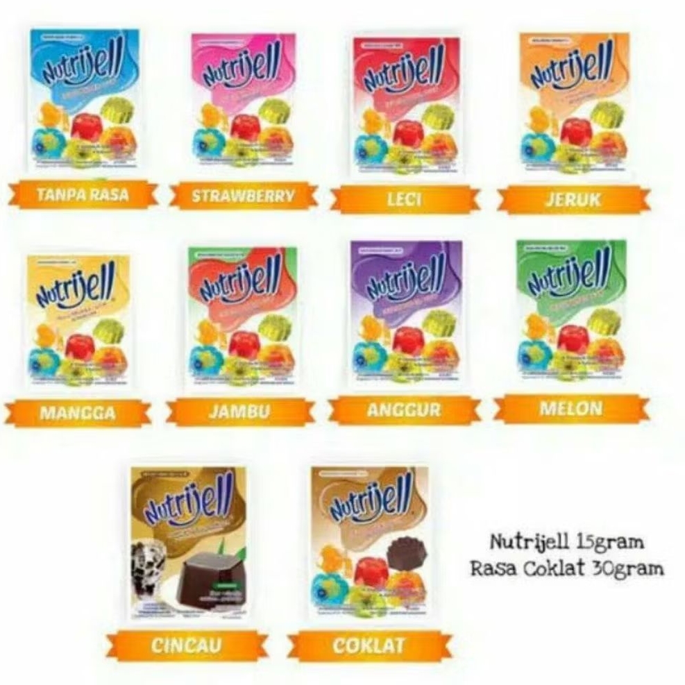 

NUTRIJEL JELLY POWDER 10GR/20GR (ISI 12PCS)