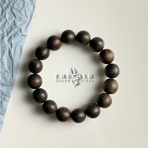 Gelang Kayu Eboni Sulawesi 14mm - Gelang Eboni Asli