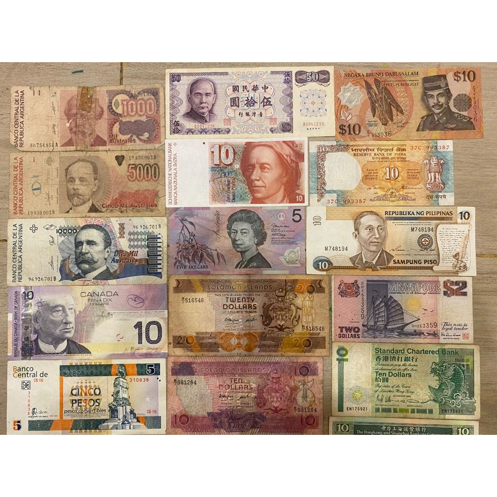 Koleksi Uang Kuno Indonesia dan Mancanegara – 44 Lembar Uang Kertas Langka & Antik