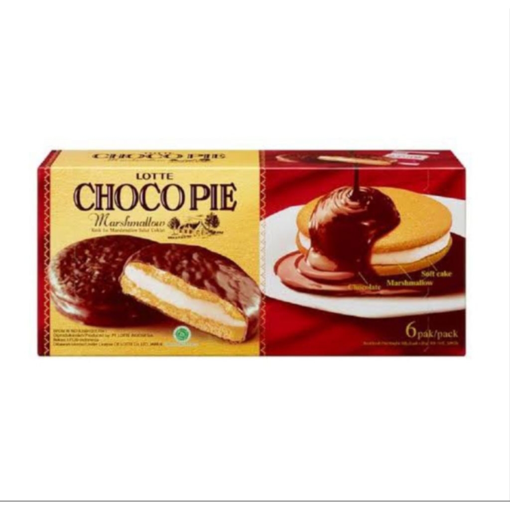 

LOTTE CHOCO PIE 312GR (ISI 12PCS)