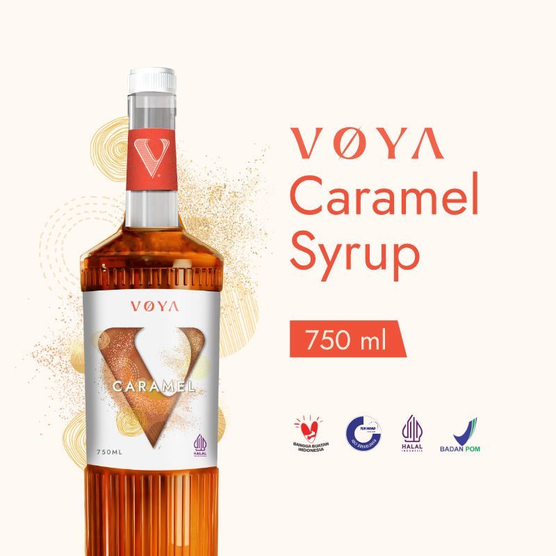 

VOYA Premium Caramel Syrup 750 ML (Sirup Rasa Caramel)