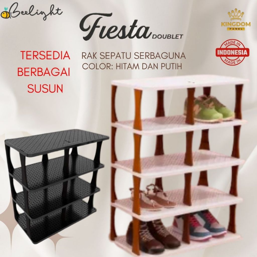 RAK SEPATU SANDAL PLASTIK DOUBLET KINGDOM / RAK SANDAL ANAK KOST / RAK SERBAGUNA