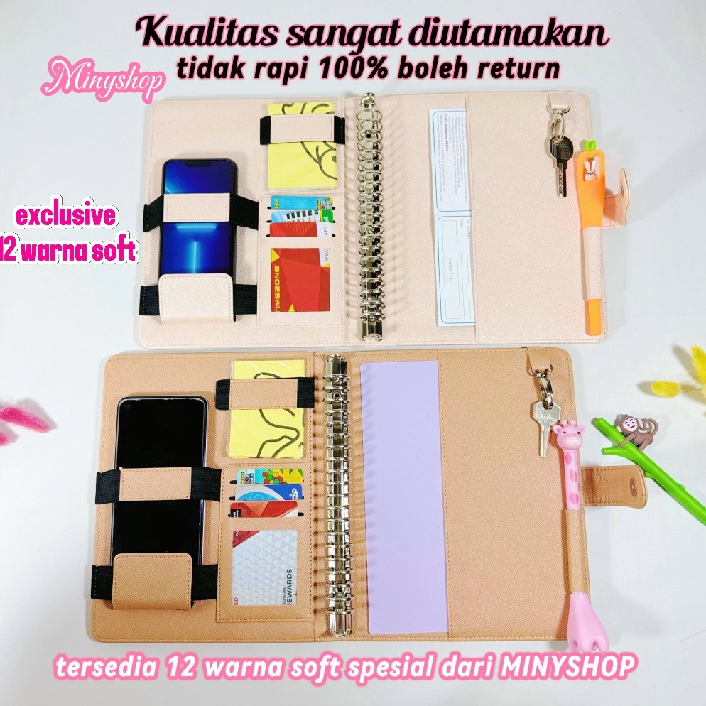 

KODE I4Z Binder Antimainstream A5 2 Ring Ada 12 Warna Multifungsi Binder Polos Agenda Kuliah Buku Kantor Bahan Kulit
