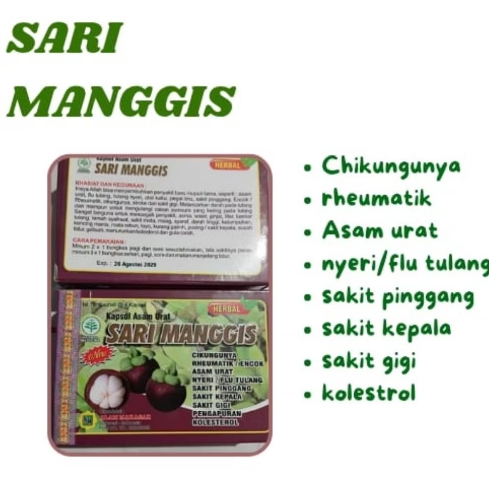 

new herbal asam urat sari manggis ori