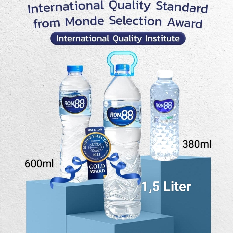 [ 1 dus ] Ron 88 Ron88 Air Mineral 380 ml, 600 ml dan 1500 ml