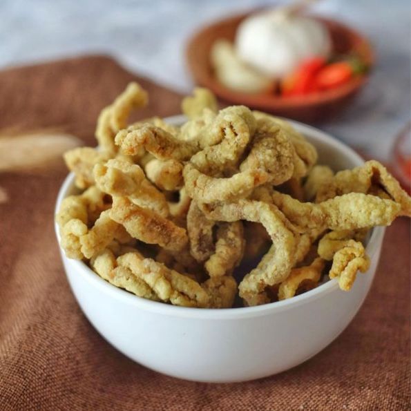 

Keripik Usus Ayam Crispy 500gr Morang Moreng - Kripsus Krispi, Snack Kriuk Renyah