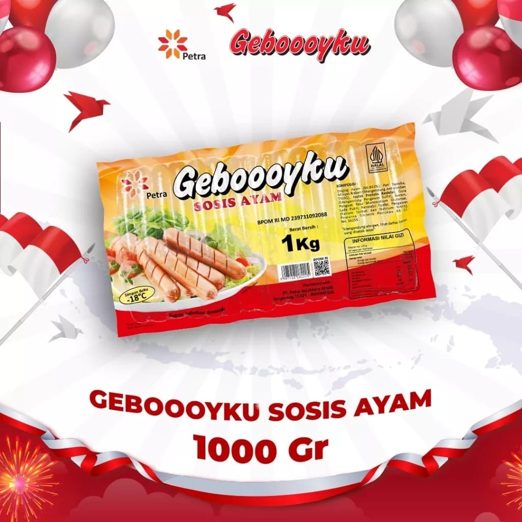 

Geboooyku Sosis Ayam 1kg