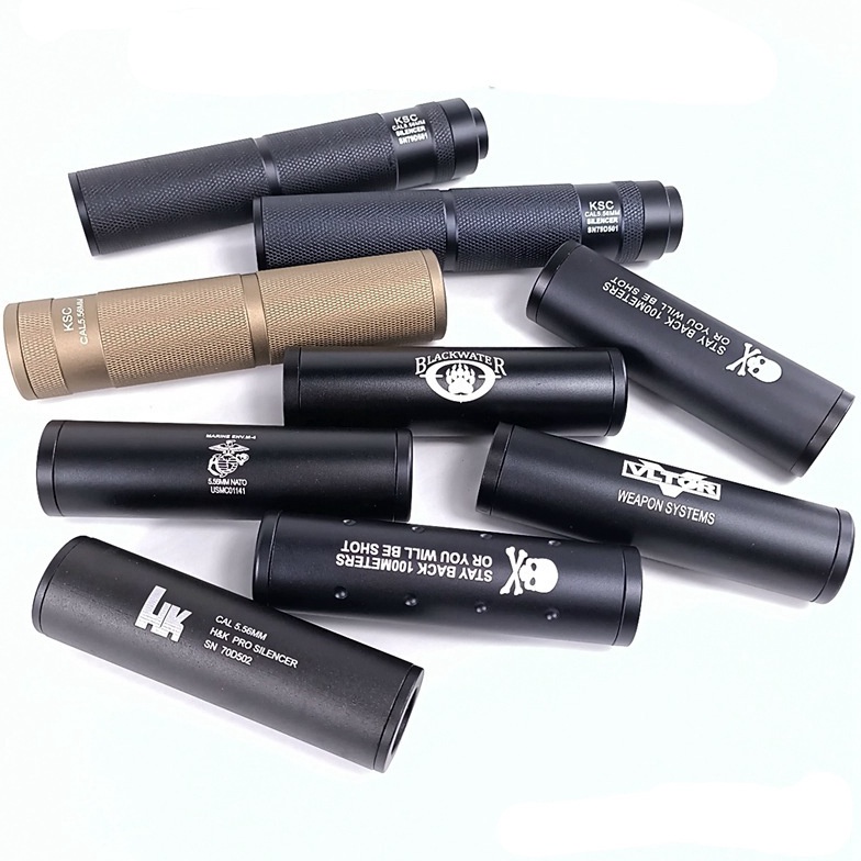 KODE Q84D Silencer KSC WGG AEG Metal 14mm CCW WGB  Metal Silencer Premium KSC