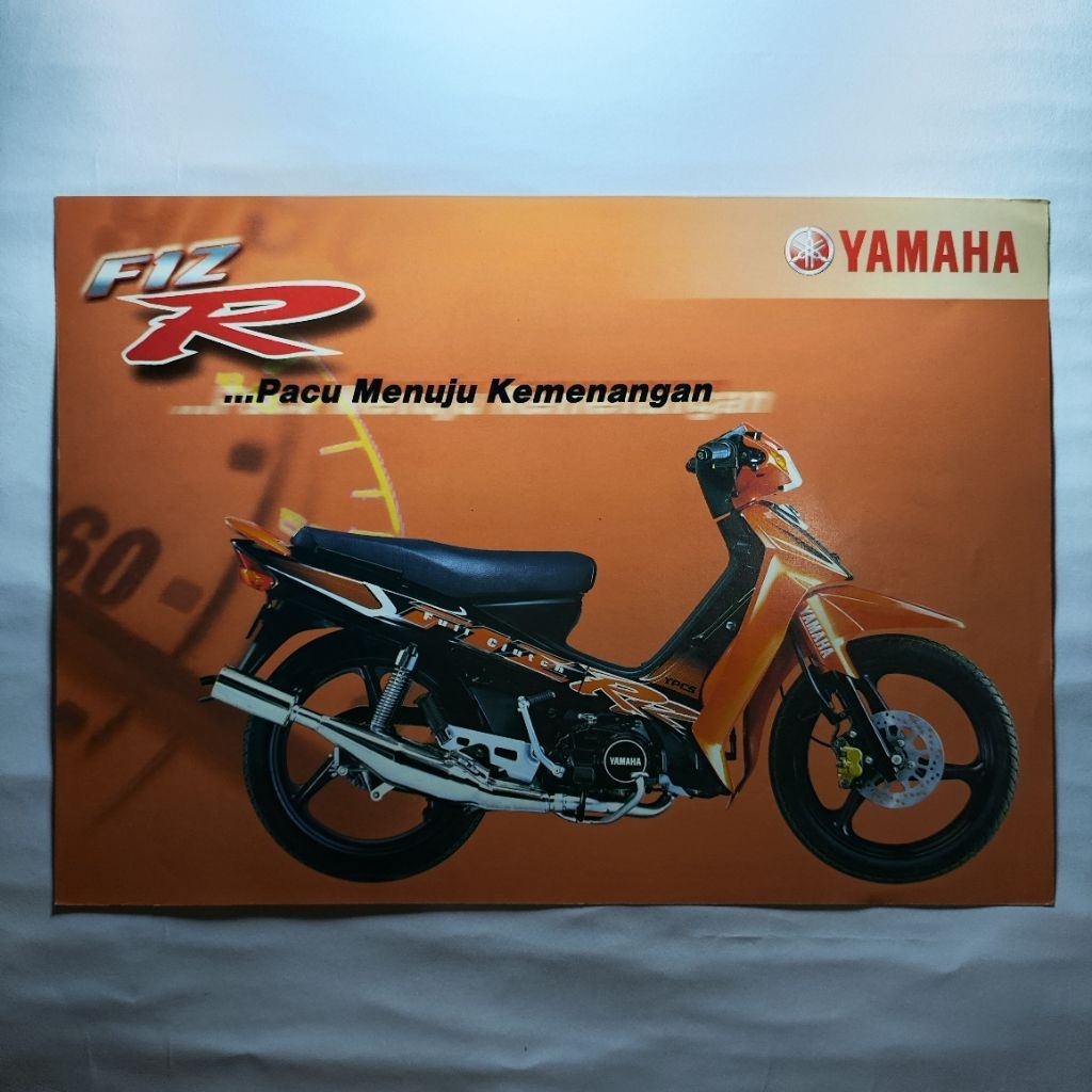 Brosur Flyer Leaflet Poster Jadul Lawas Yamaha F1ZR F1Z R Fizr Tahun 2002