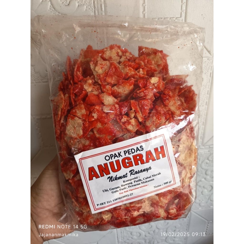 

READY MEDAN | HALAL| KERIPIK OPAK SAMBAL PEDAS MANIS KEMASAN 500 GR ENAK DAN RAPUH