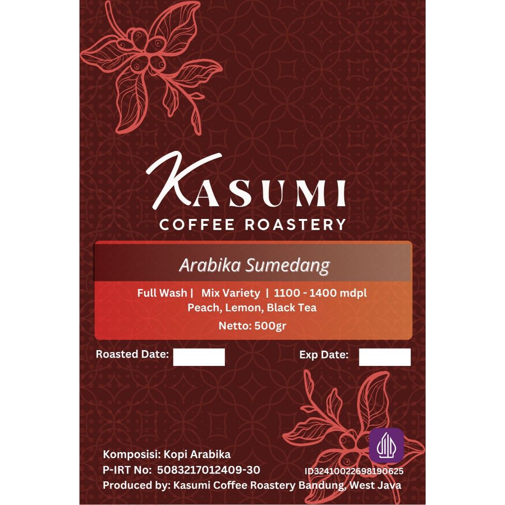 

KASUMI - Biji Kopi Arabika Sumedang Full Wash For Filter/Tubruk - 500 Gr
