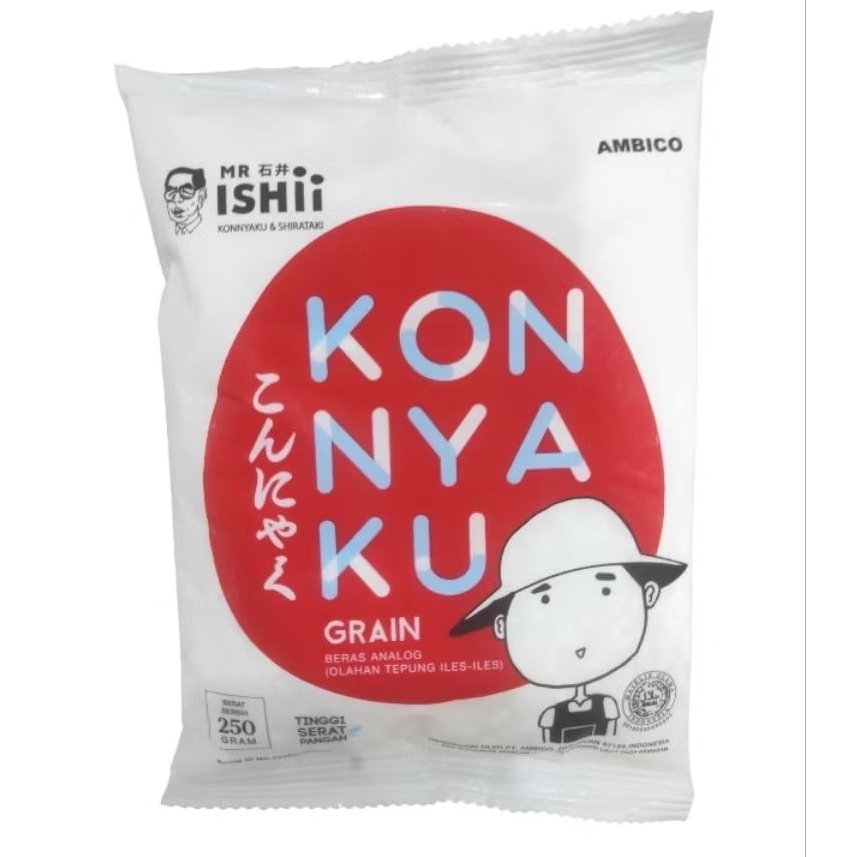 

Beras Diet Shirataki Konnyaku Grain 250gr / 1kg - Mr Ishii Beras Porang