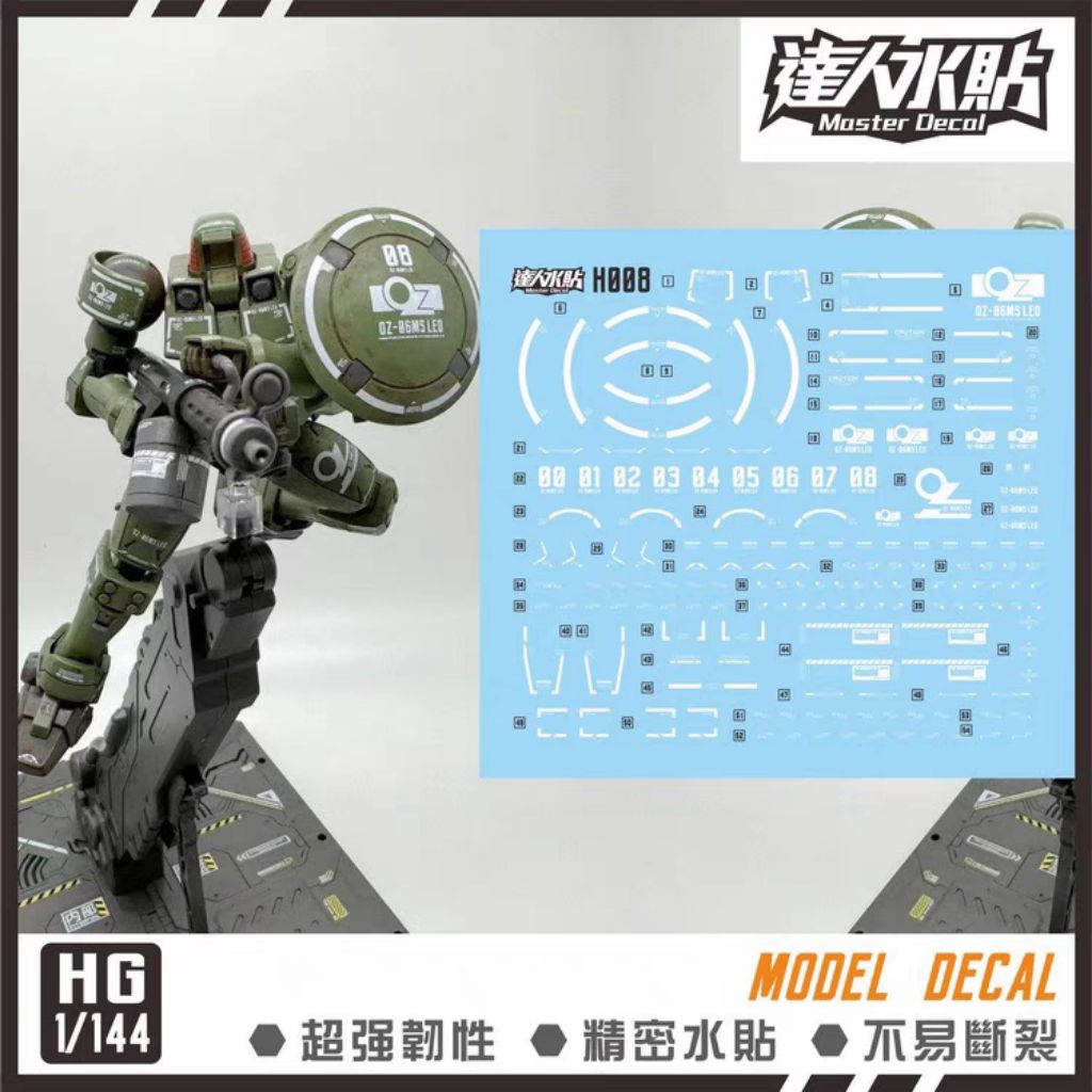 HG 1/144 LEO WATER DECAL MASTER DECAL