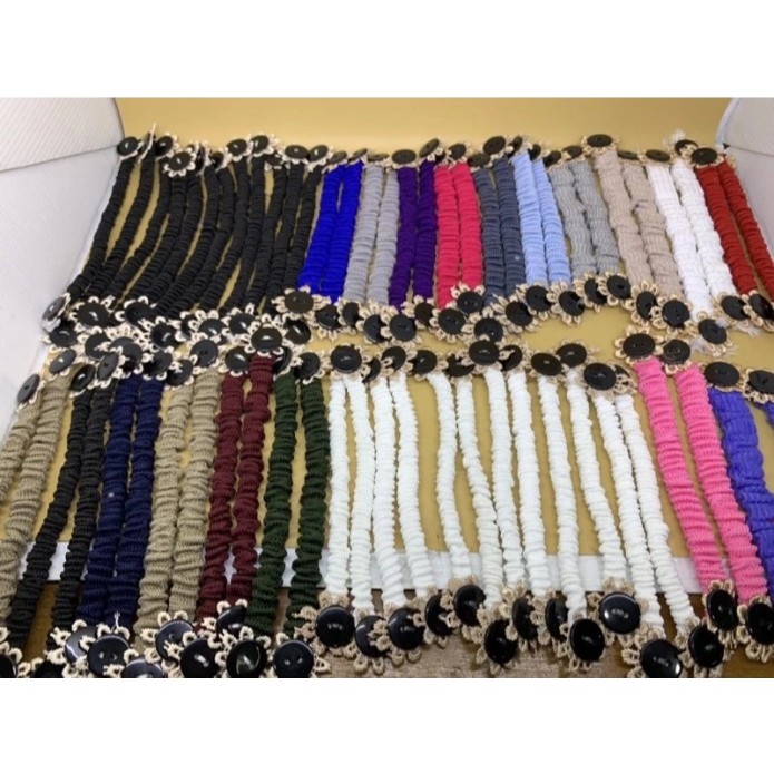 Konektor Masker Renda Hijab Kerut