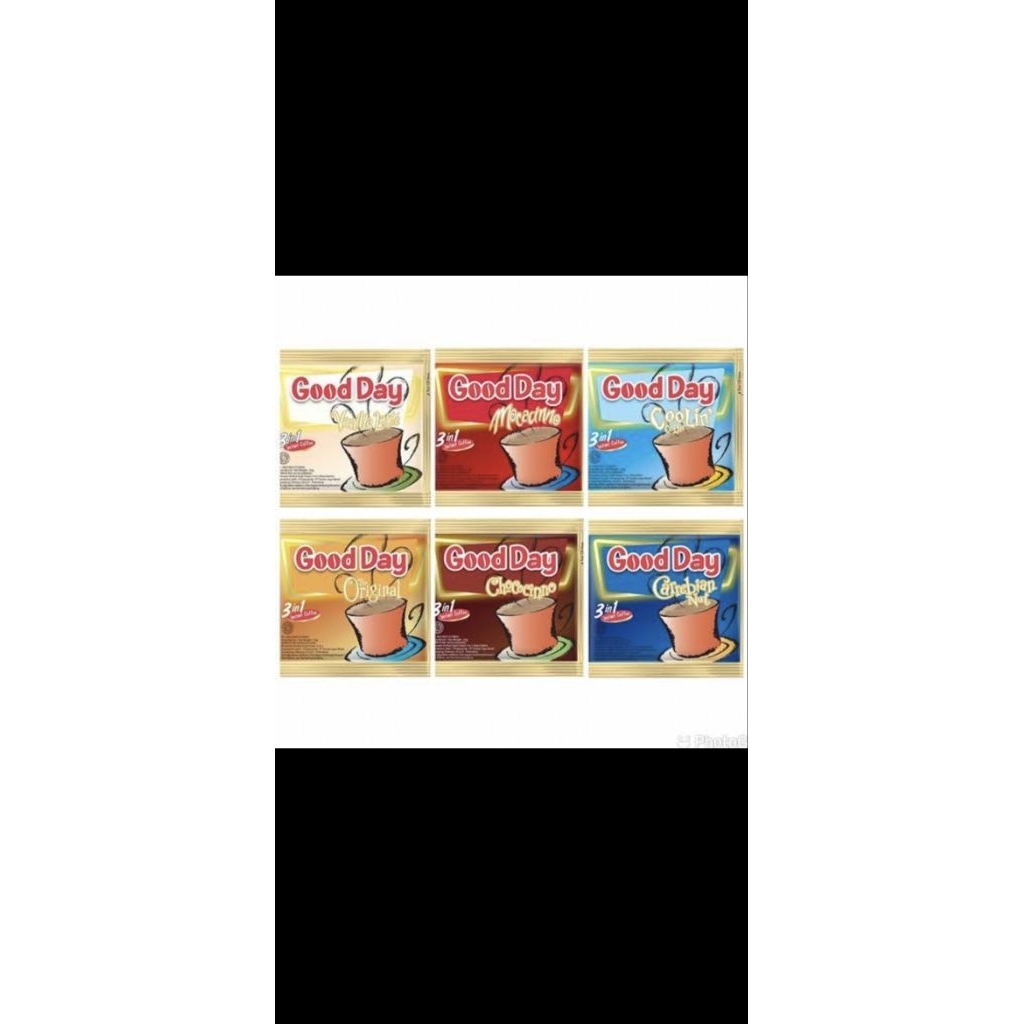 

Kopi minuman Good Day varian rasa 1 renceng isi 10 pcs