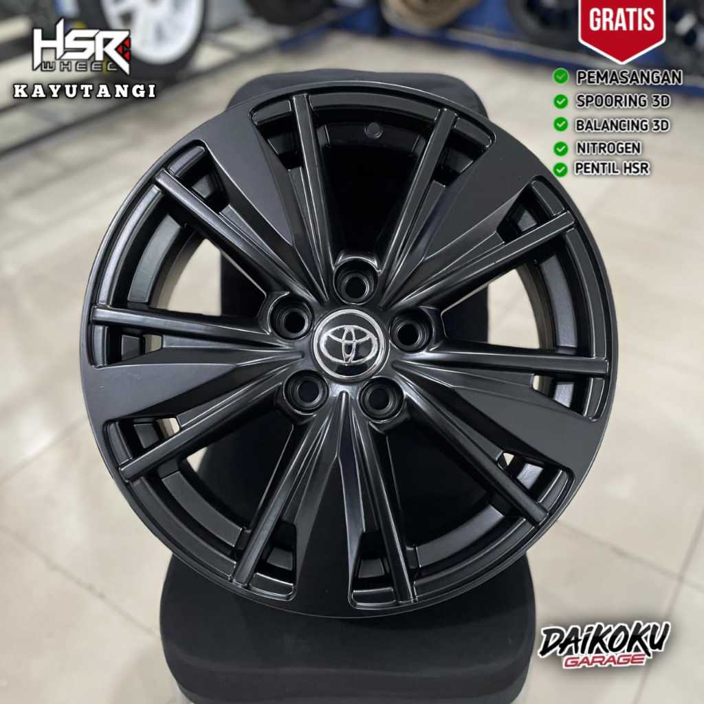 Velg Standar VENTURER Replika Ring 17 Lubang Baut 5x114,3 Matte Black stok terbatas