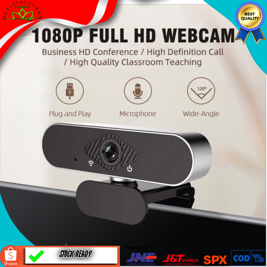 Webcam USB 1080P Full HD 60fps || Kamera Streaming Webcam 1080p 60fps Super Jernih