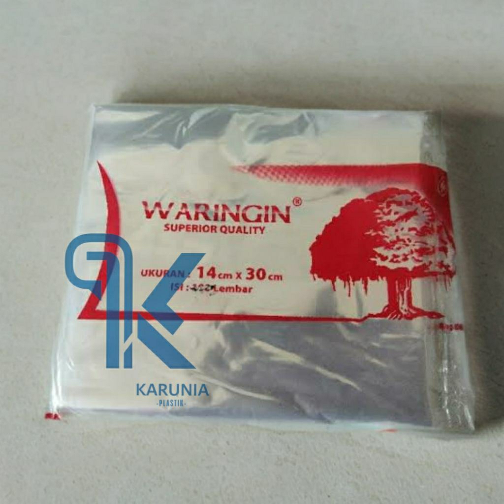 Plastik PP Bening Waringin 14x30