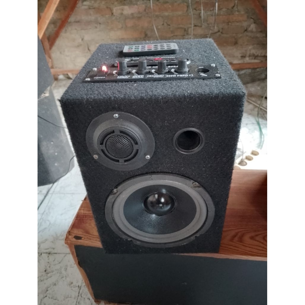 speaker aktif 6inch mono bluetooth, radio