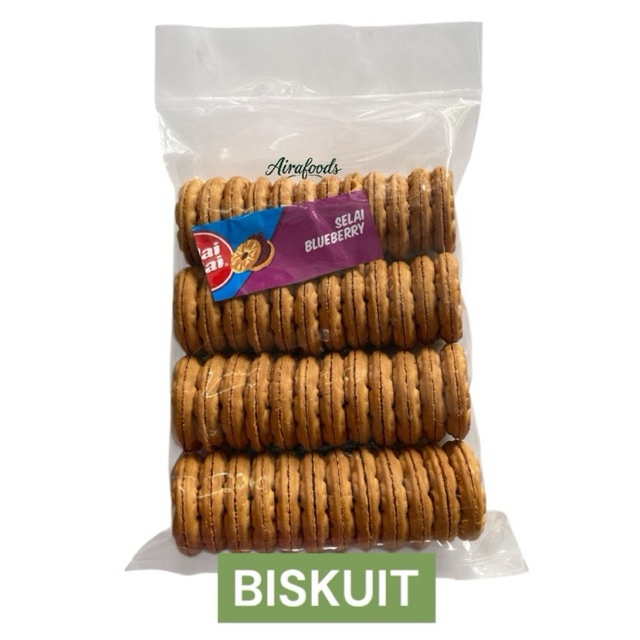 

SNACK BISKUIT SANDWICH SELAI STRAWBERRY BLUEBERRY SLAI OLAI 400GR EXP PANJANG