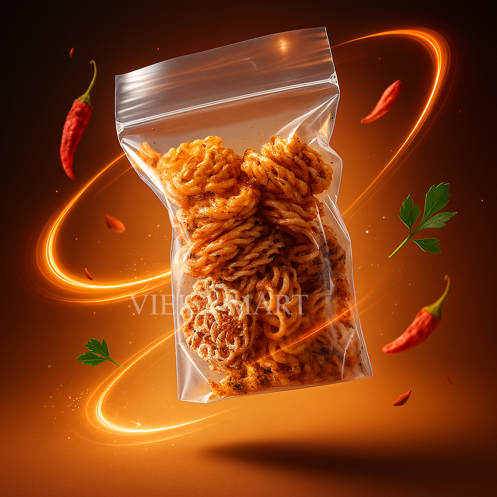 

Kerupuk Seblak Rafael 85g / Sebring / Kerupuk Mawar Pedas Daun Jeruk