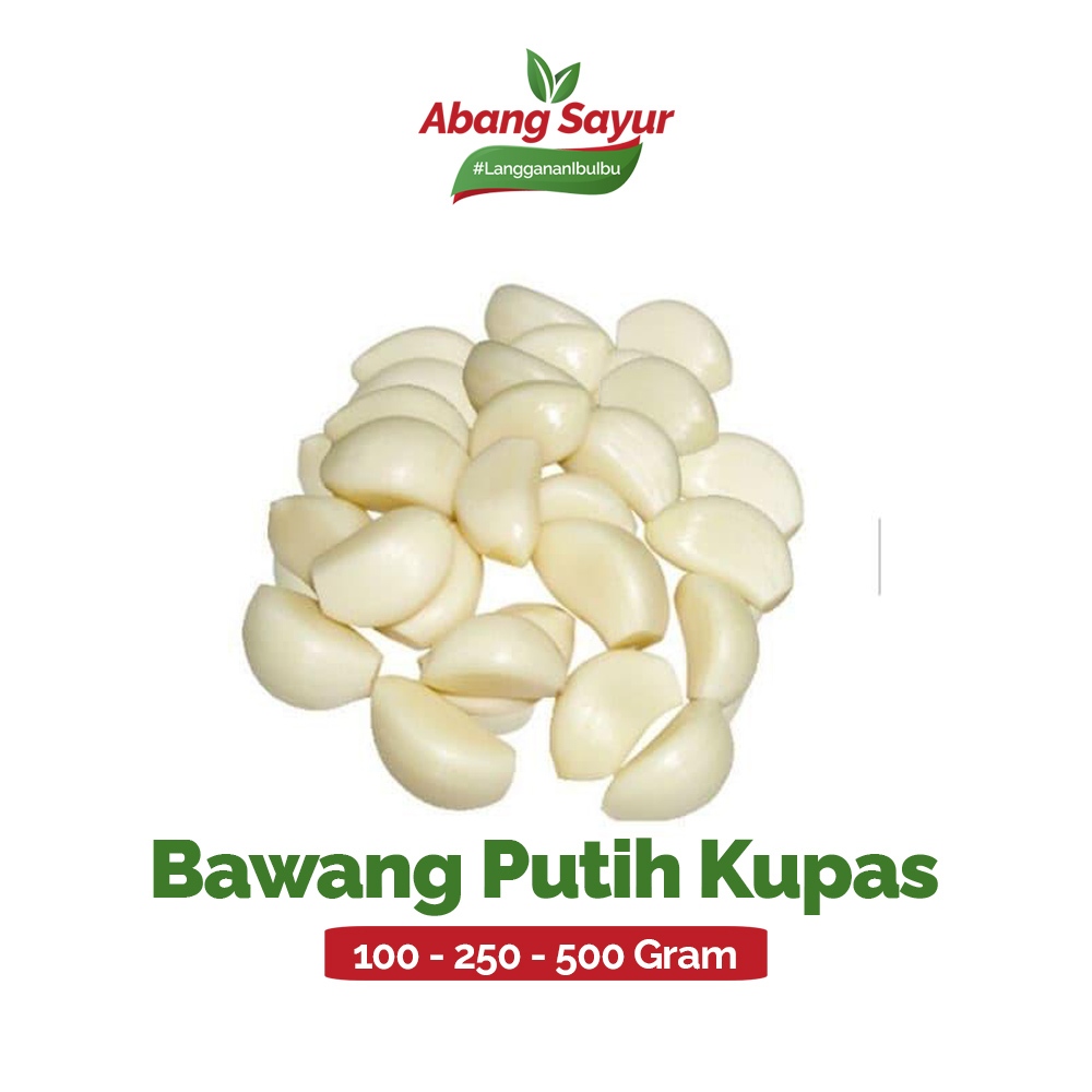 

Bawang Putih Kupas 100gr / 250gr / 500gr – Sayur Segar Bandung (Fresh Harian) - Siap Pakai, Tanpa Repot Kupas