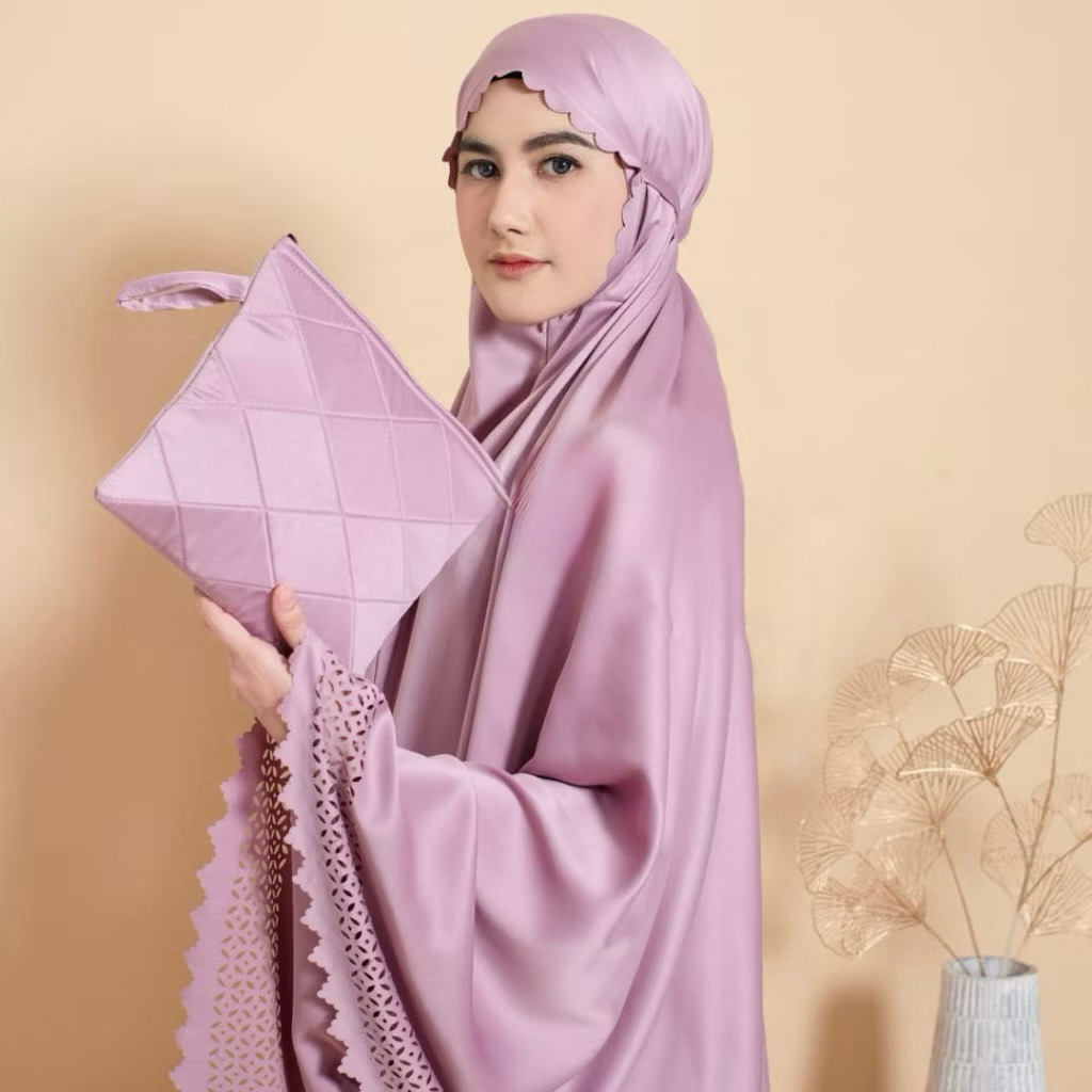 Mukena Silk 2in1 Mukena Satin Silk Premium Mukena Dewasa Mukena Remaja Mukena Muslim