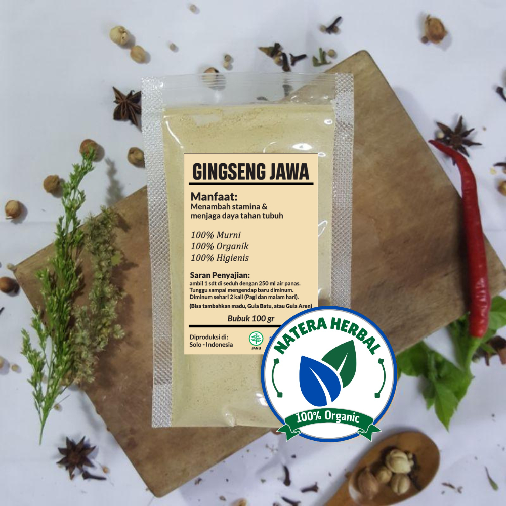 

100 gram BUBUK GINGSENG JAWA KOLESOM JOWO TALINUM PANICULATUM