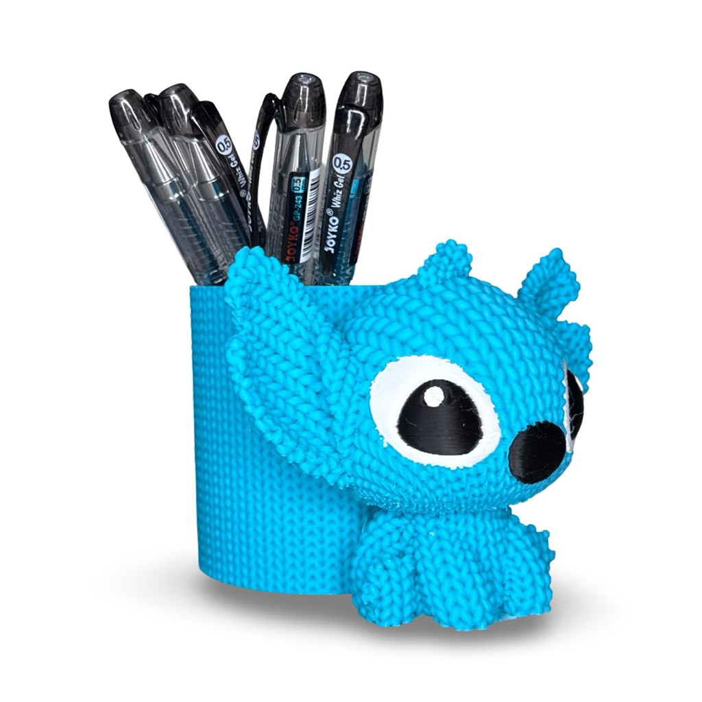 

Kotak Peralatan Pensil Pulpen Spidol Model Stitch Lucu