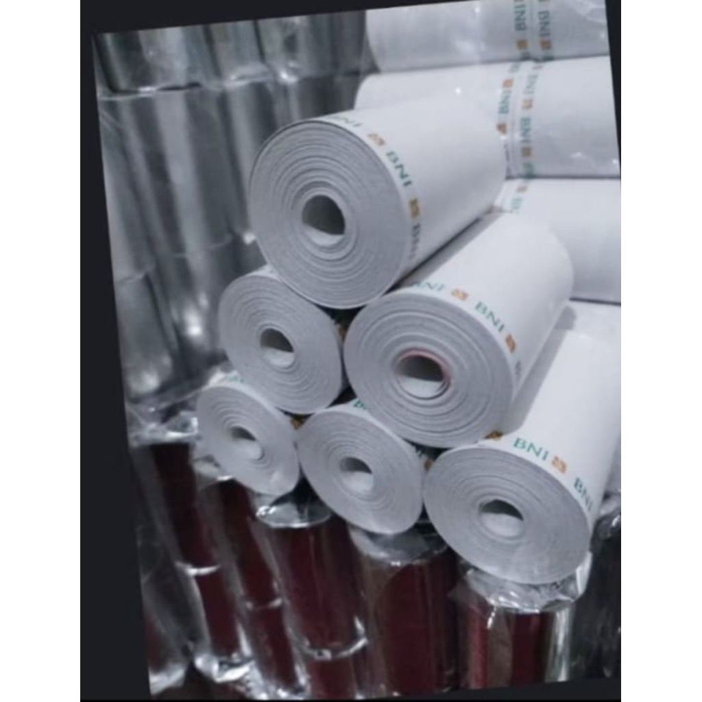 

10pcs kertas struk thermal logo BNI 58x40mm
