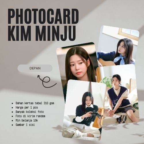 [1PCS] PHOTOCARD KIM MINJU | PHOTOCARD KPOP | PHOTOCARD DRAKOR | PHOTOCARD DRACIN