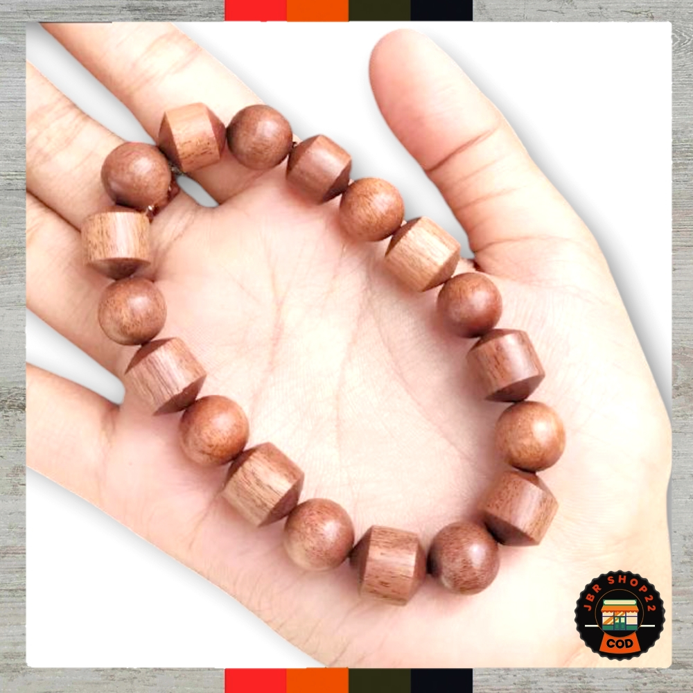 GELANG KAYU STIGI TABUNG BULAT ORI