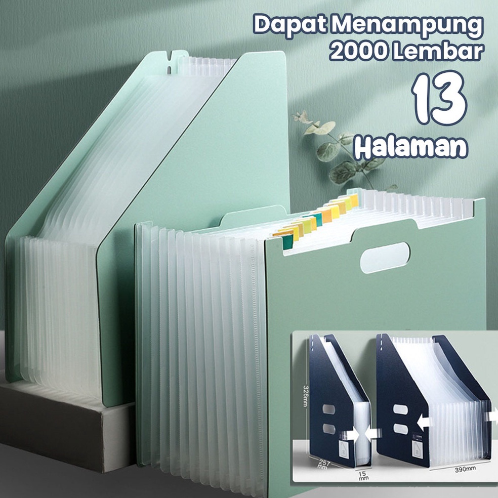 

KODE R76Q GAGALU Standing file A4 File folder document bag Tas document file 13 sekat