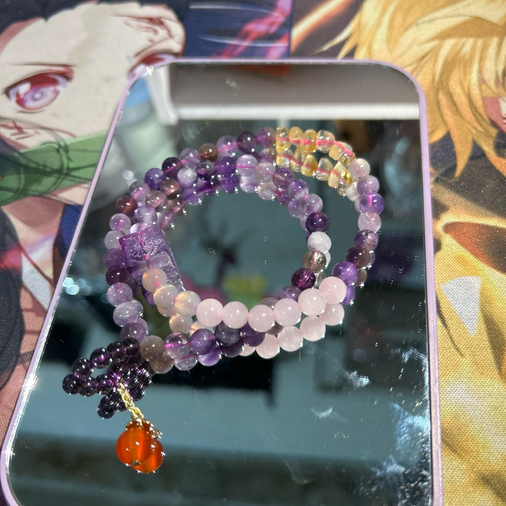 Amethyst + RQ 2Laps 6MM | Batu Alam | Batu Crystal