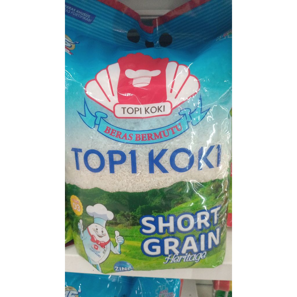 

Beras Topi Koki Short Grain Heritage 5 Kg Kualitas Terbaik