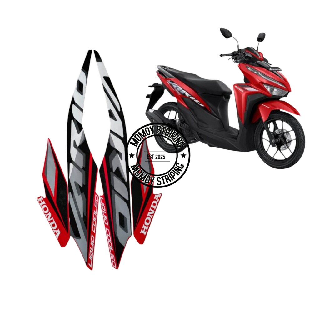 STIKER STRIPING VARIO 125 2021 MERAH