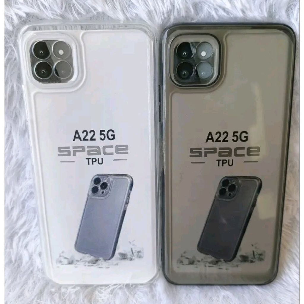 Softcase Bening Clear Samsung A22 5G Casing full Pelindung Camera