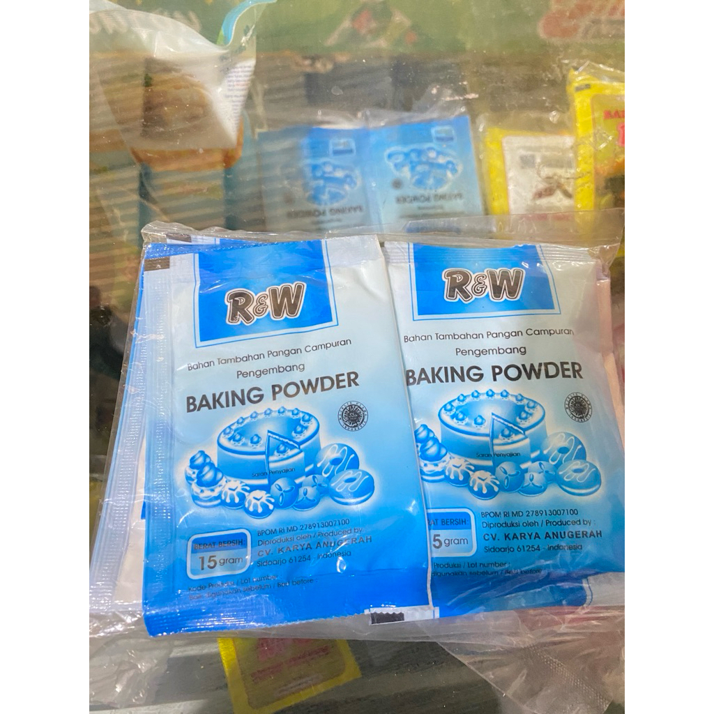 

TERBAIK!! 10 pcs baking powder R&W 15 gr