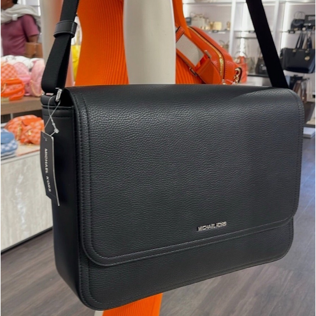 Michael Kors Cooper Messenger Black/Tas Kerja Pria