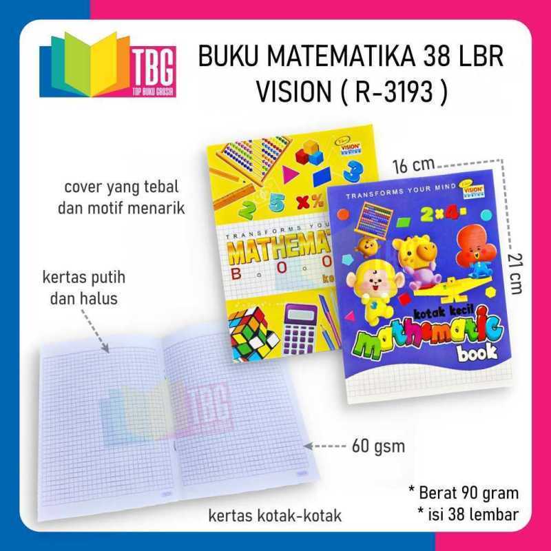 

Buku Tulis Kotak Kecil & Besar 38LBR (1 PACK ISI 10 PCS)
