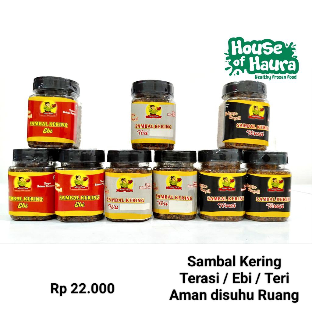 

Sambal Kering Sambal terasi pengiriman dengan Jnt minimal order 3 produk