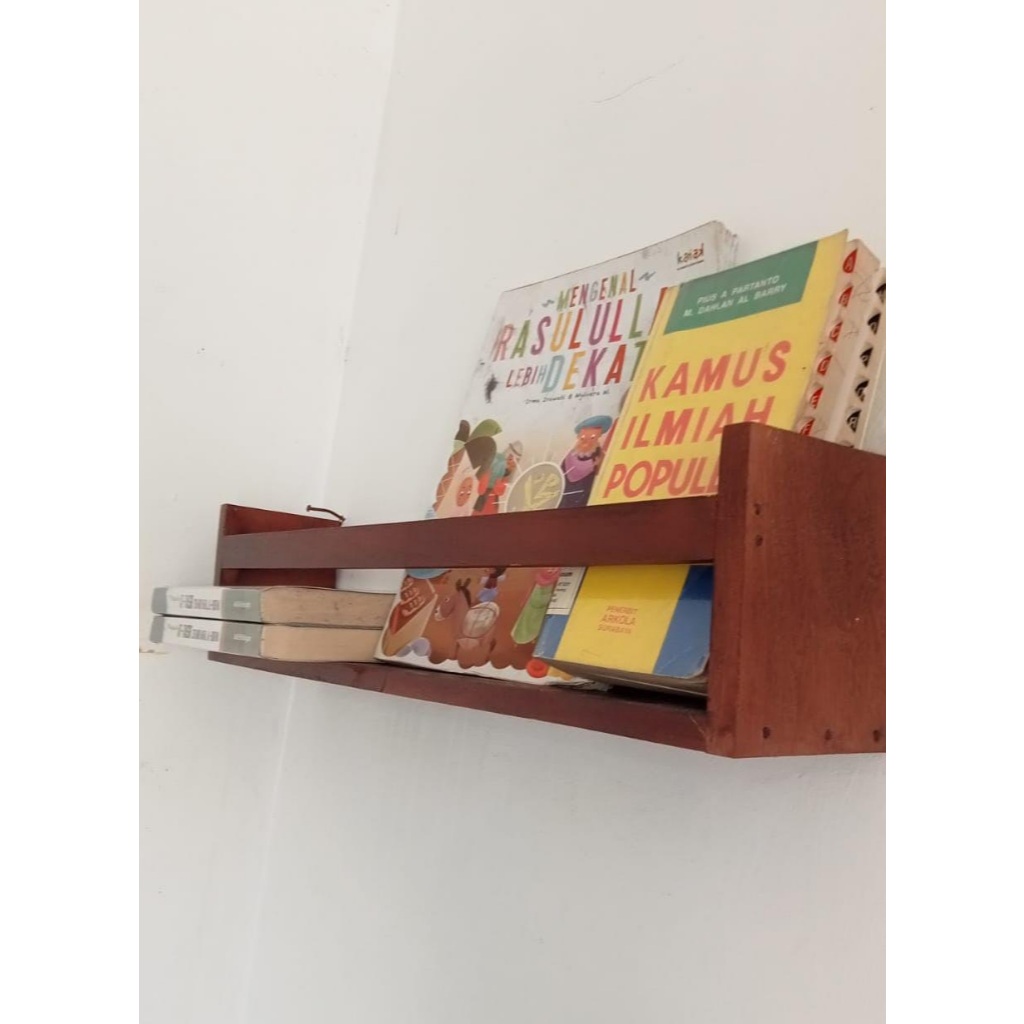 Rak Buku /Rak kitab 50x12x9cm Cm Rak Dinding Minimalis Serbaguna