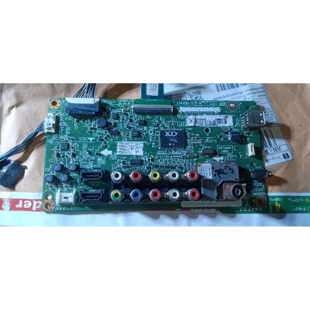 MB MAINBOARD TV LED LG 32LB550A 32LB550 MESIN TV LED LCD LG