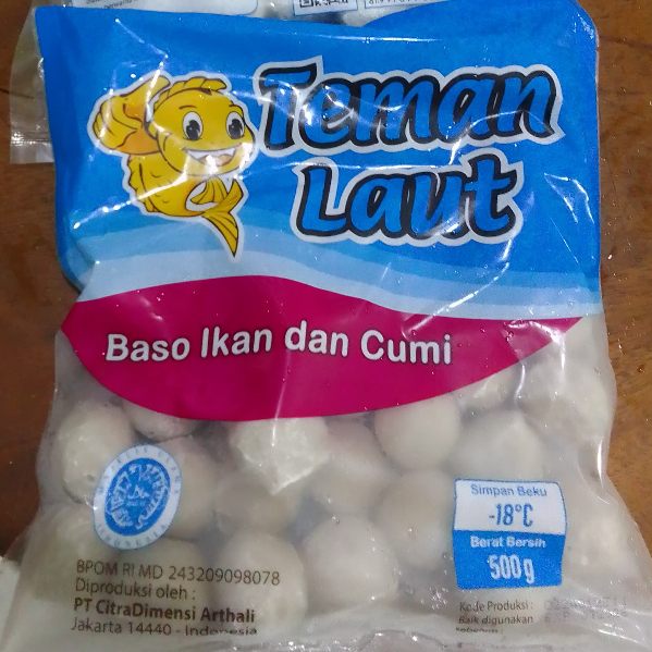 

Teman Laut Baso Ikan dan Cumi 500gr