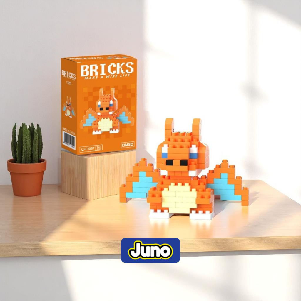 Big Promo Juno Nano Block Kartun Mini Bricks Diy Mainan Balok Susun Mainan Anak Mainan Edukasi 3D