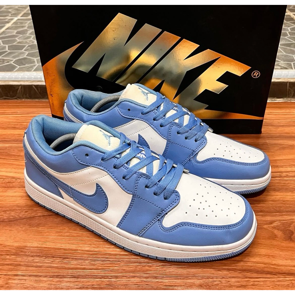 NEW AJ 1 LOW SE UNC UNIVERSITY BLUE